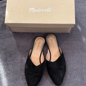 Madewell Black Suede Women's Mules
